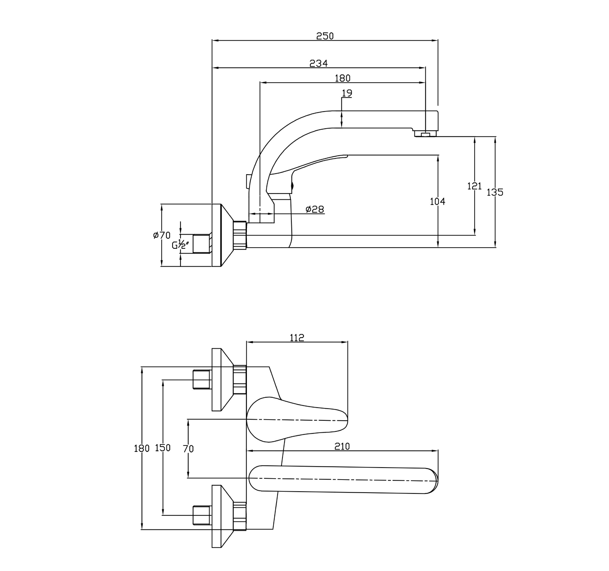 Tivoli Kitchen Mixer