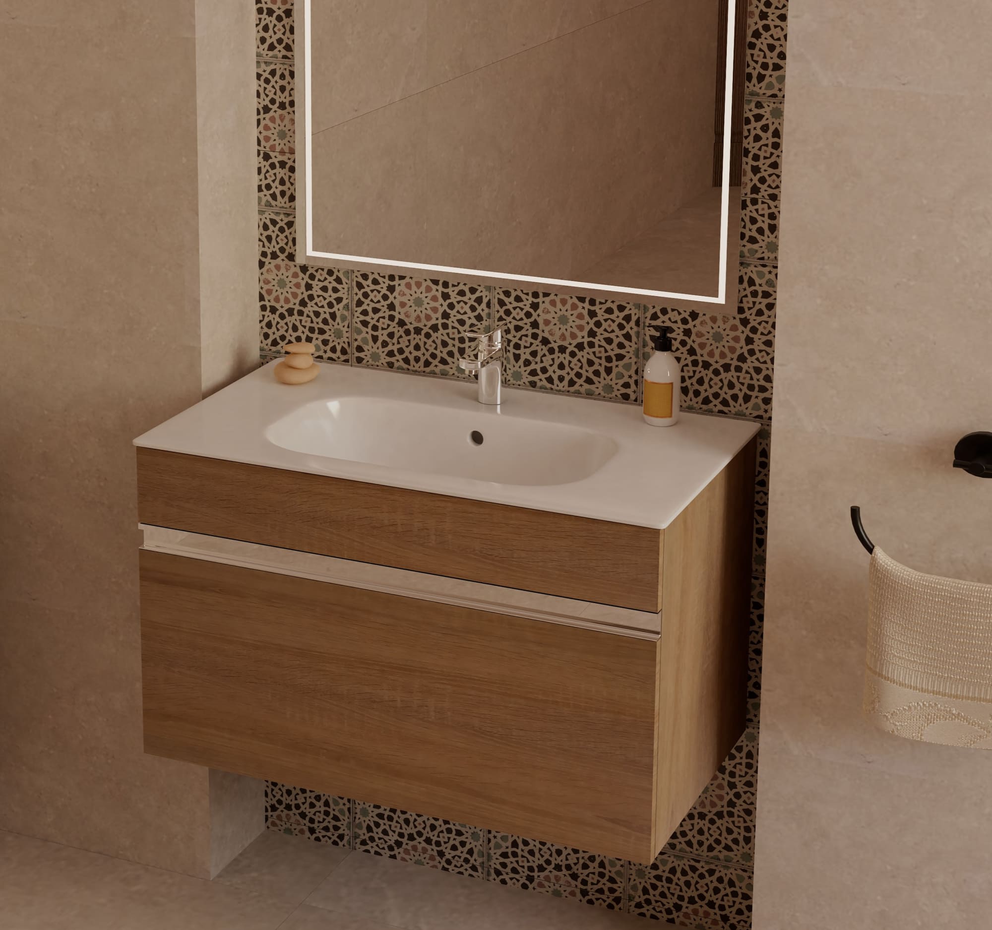 Florence Basin 83cm With Unit